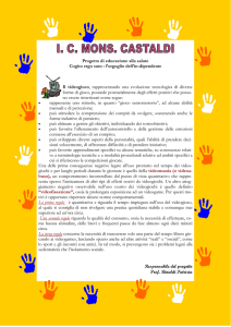 Progetto di educazione alla salute Cogito ergo sum : l`orgoglio dell