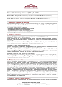 Statistica per le Imprese 12 CFU