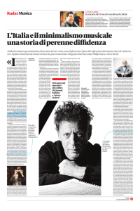 Colimberti Antonello, L`Italia e il minimalismo musicale
