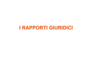 i rapporti giuridici - Il blog della prof. di diritto