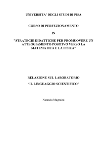 il linguaggio scientifico