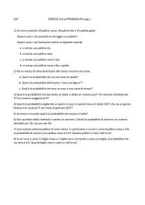 2AT ESERCIZI SULLA PROBABILITA` pag 1 1) Un`urna contiene 10
