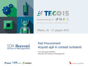 Fast Procurement Acquisti agili in contesti turbolenti
