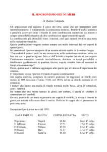 il sincronismo dei numeri
