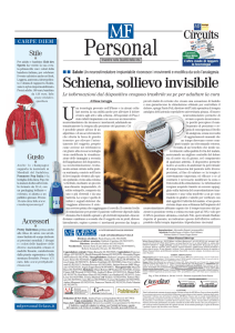 Schiena, sollievo invisibile