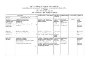 3C-ITT Biologia, microbiologia e tecnologie di controllo ambientale