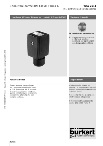 Connettore norme DIN 43650, Forma A Tipo 2511