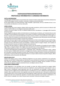 esofagogastroduodenoscopia: protocollo informativo e consenso