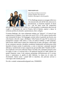 Il Trio Badinage propone un assaggio della ricca vita musicale alla