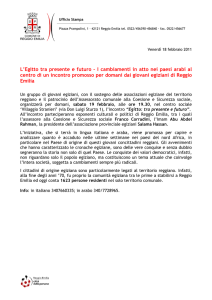 L`Egitto tra presente e futuro
