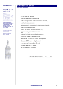 In morte di un amico