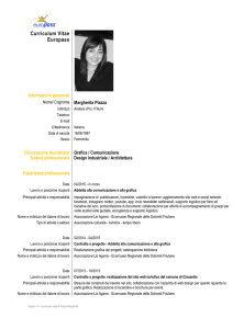 Curriculum vitae - Ecomuseo Lis Aganis