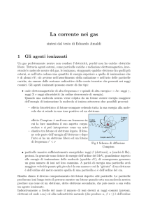 La corrente nei gas - blog di Luciano Zazzetti