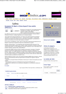 European CE Mark o China Export? Una sottile differenza