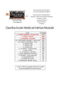Classifica Scuole Medie ad Indirizzo Musicale