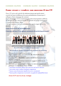 Come creare e vendere con successo il tuo CV