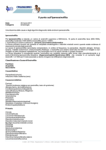 Il punto sull`ipereosinofilia