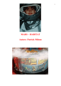MARS – HABITAT Autore: Patrick Milone