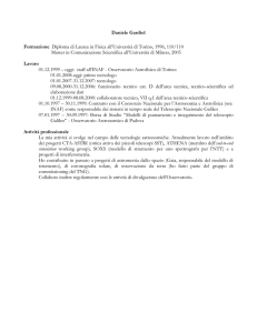Daniele Gardiol Formazione Diploma di Laurea in Fisica all