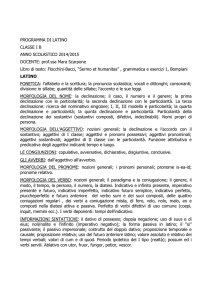 programma di latino