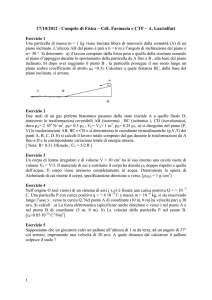 17/10/2012 - Compito di Fisica – CdL Farmacia e CTF – A. Lascialfari