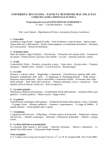 universita` di catania – facolta` di scienze mat