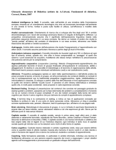 Glossario su libro didattica