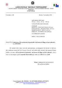 Circ.106 - Conferenza bosone di Higgs -18.11.2014