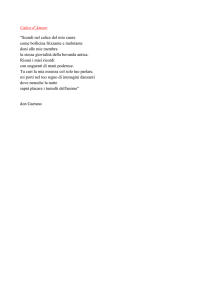 Calice d`Amore "Scendi nel calice del mio cuore come bollicina