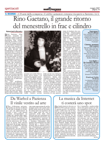 Rino Gaetano, il grande ritorno del menestrello in frac e cilindro