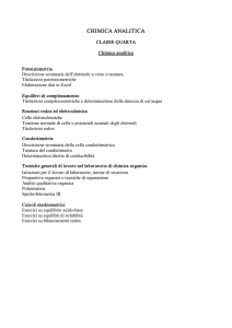 chimica analitica - Istituto Scalcerle