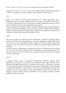 BARCA, La vita è sogno. Dramma in tre atti composto nel 1635