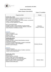 Programma Svolto Periodo STORIA DELL `ARTE. Ulteriori aspetti