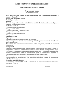 LICEO SCIENTIFICO ENRICO FERMI NUORO Anno scolastico
