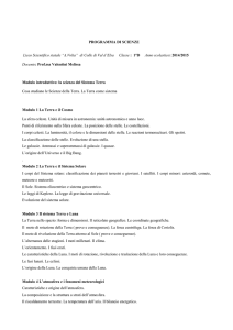 PROGRAMMA DI SCIENZE Liceo Scientifico statale “A.Volta” di