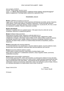 Classe: 4 C addetto alla manutenzione e assistenza tecnica opzione