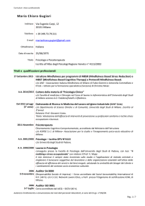Scarica il CV