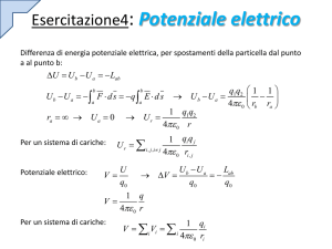 Esercitazione 4-Potenziale elettrico