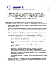 procedura per la somministrazione enterale