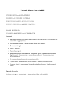 protocollo dei saperi: chimica dei materiali: architettura e ambiente