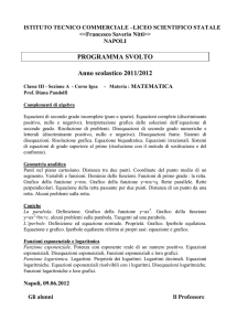 Pianificazione matematica III classe