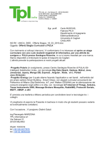 Egr. proff. Carlo MUSCAS, Fabrizio PILO Dipartimento di Ingegneria