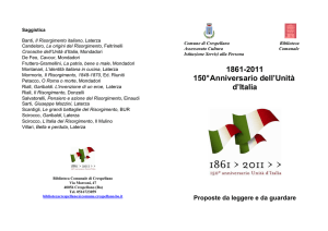 BIBLIOGRAFIA SUL RISORGIMENTO