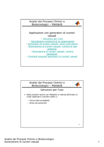 Generazione Numeri Casuali