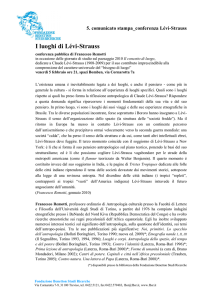 I luoghi di Lévi-Strauss