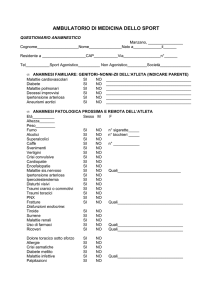 ambulatorio di medicina dello sport