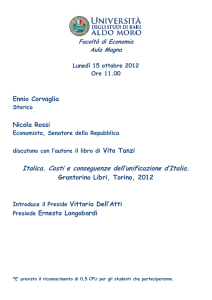 Italica. Costi e conseguenze dell`unificazione d`Italia.