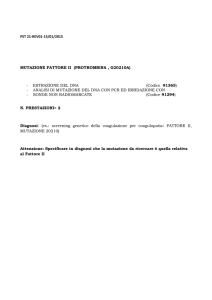 PST 21-REV01-15/01/2015 MUTAZIONE FATTORE II