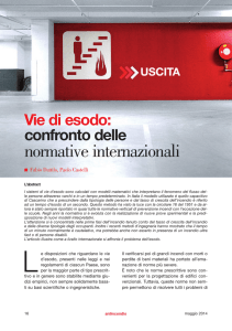 Vie di esodo: confronto delle normative internazionali