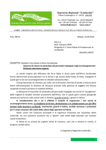richiesta tutela sanitaria negli accompagnamenti aerei